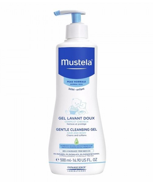 Gel tắm gội Mustela Gentle Cleansing Gel - 500ml