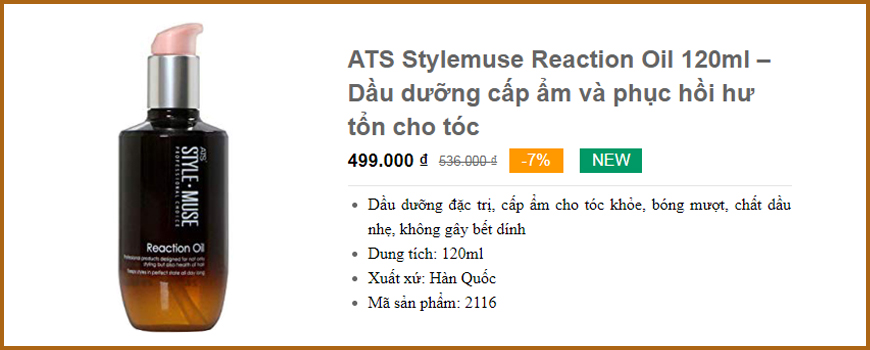 ATS Stylemuse Reaction Oil 120ml