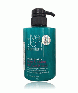 Dầu hấp tóc Livegain Premium Silky & Shine Hair Pack 450ml