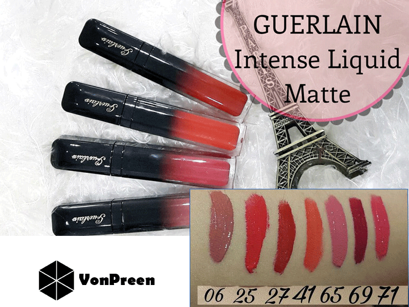 Bảng màu son Son môi Guerlain Intense Liquid Matte 