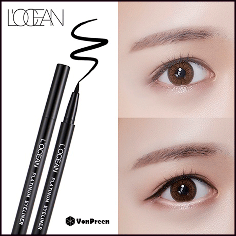 Bút kẻ mắt nước L'Ocean Platinum Eyeliner - 1ml thế hệ mới, cho bạn đôi mắt to tròn tự nhiên