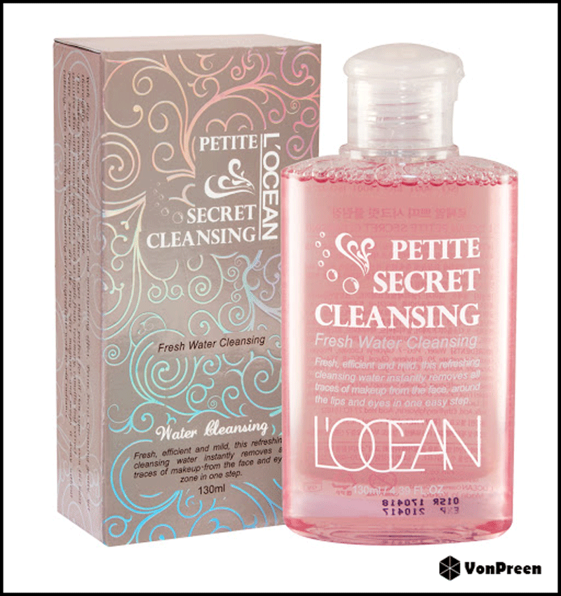 Nước tẩy trang Locean Petite Secret Cleansing - 130ml làm sạch da, se khít lỗ chân lông