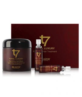 Kem hấp tóc Beaver Total Luxury Red Wine Hair Treatment - 30ml*4 + 500ml
