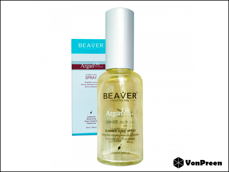 Xịt dưỡng tóc Beaver Argan Oil Glimmer Shine Spray - 50ml