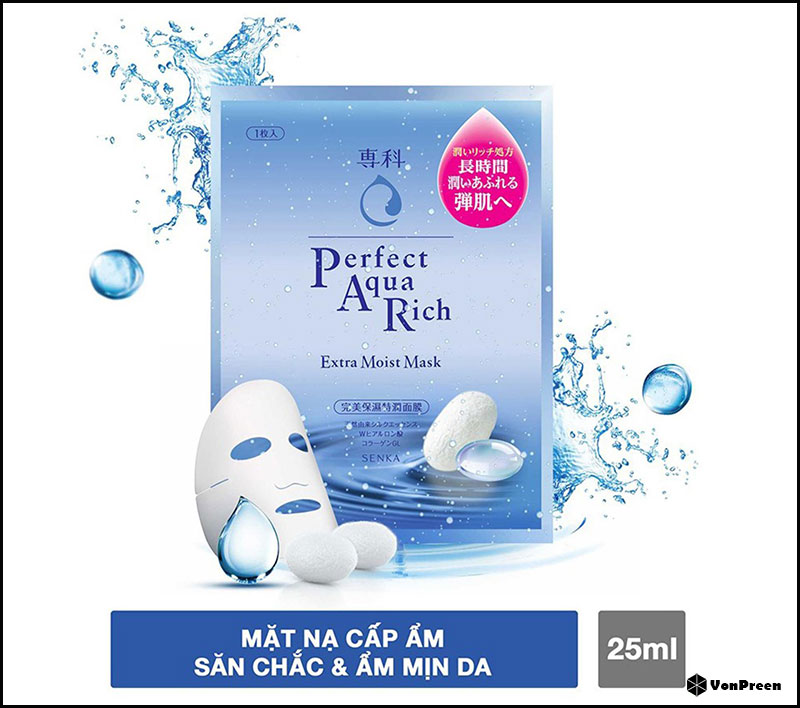 Mặt nạ Senka Perfect Aqua Rich Extra Moist Mask – 1 miếng