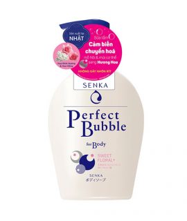 Sữa tắm dưỡng ẩm Senka Perfect Bubble For Body Sweet Floral – 500ml