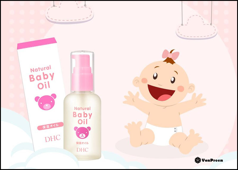 Dầu dưỡng da trẻ em DHC Natural Baby Oil - 60ml