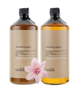 Cặp dầu gội xả phục hồi tóc Nashi Argan Classic - 1000ml