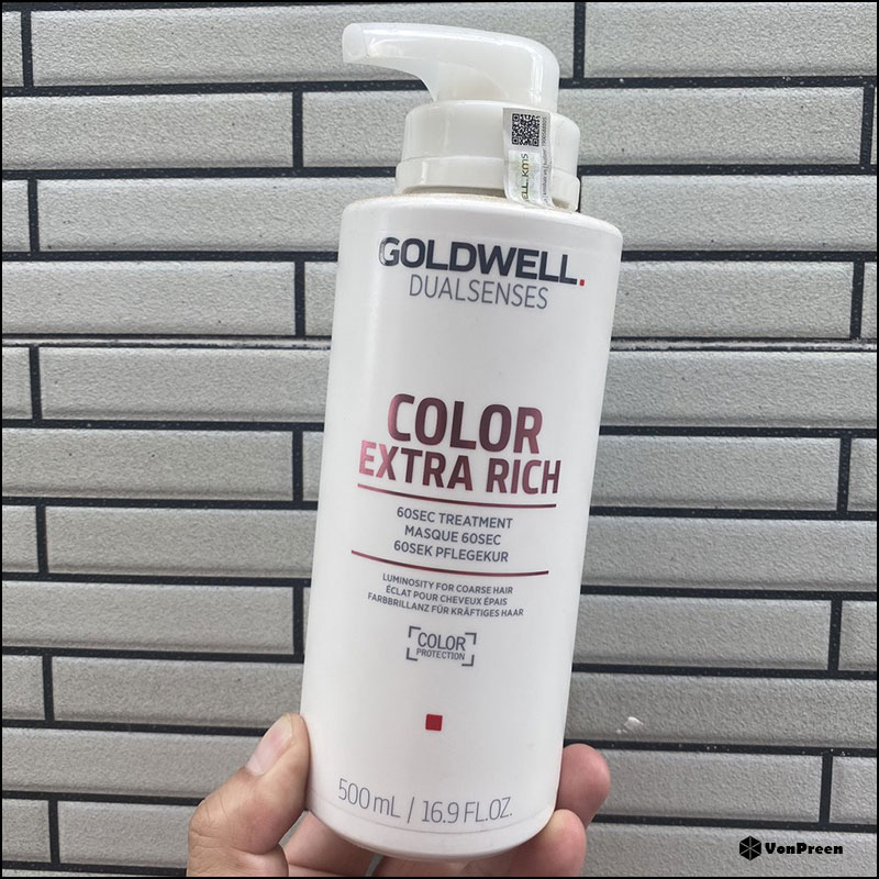 Dầu hấp siêu dưỡng màu Goldwell Dualsenses Color Extra Rich 60sec Treatment - 500ml