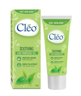 Gel dưỡng sau tẩy lông 2in1 Cleo Soothing Hair Minimizing Gel - 50g