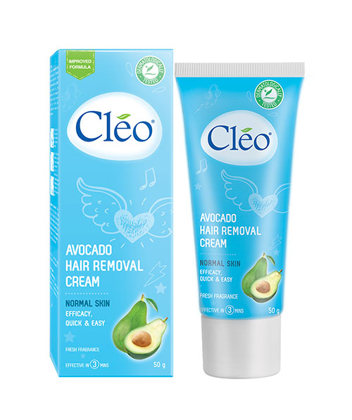 Kem tẩy lông cho da thường Cleo Avocado Hair Removal Cream Normal Skin - 25g