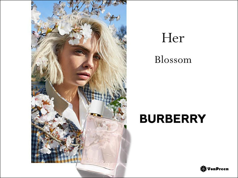 Nước hoa nữ mùi ngọt - Burberry Her Blossom EDT