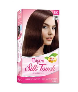 Thuốc nhuộm Bigen Silk Touch Cream Color 8C - Màu vàng đồng