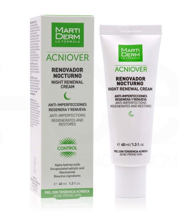Kem dưỡng da MartiDerm Acniover Night Renewal Cream - 40ml, chính hãng