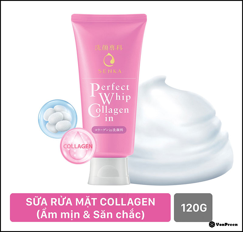 Sữa rửa mặt senka-Sữa rửa mặt Senka Perfect Whip Collagen In