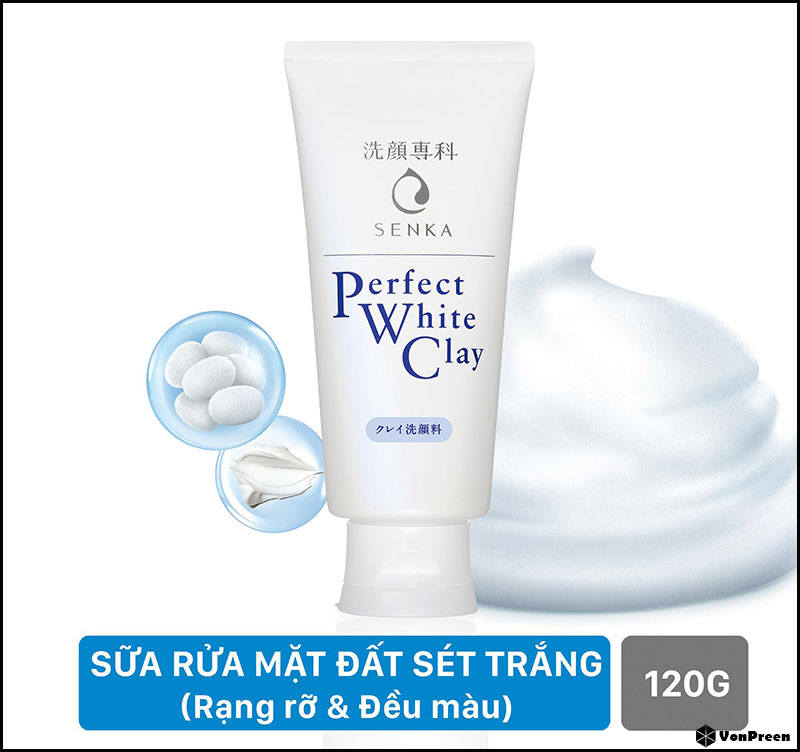 Sữa rửa mặt Senka -Sữa rửa mặt Senka Perfect White Clay