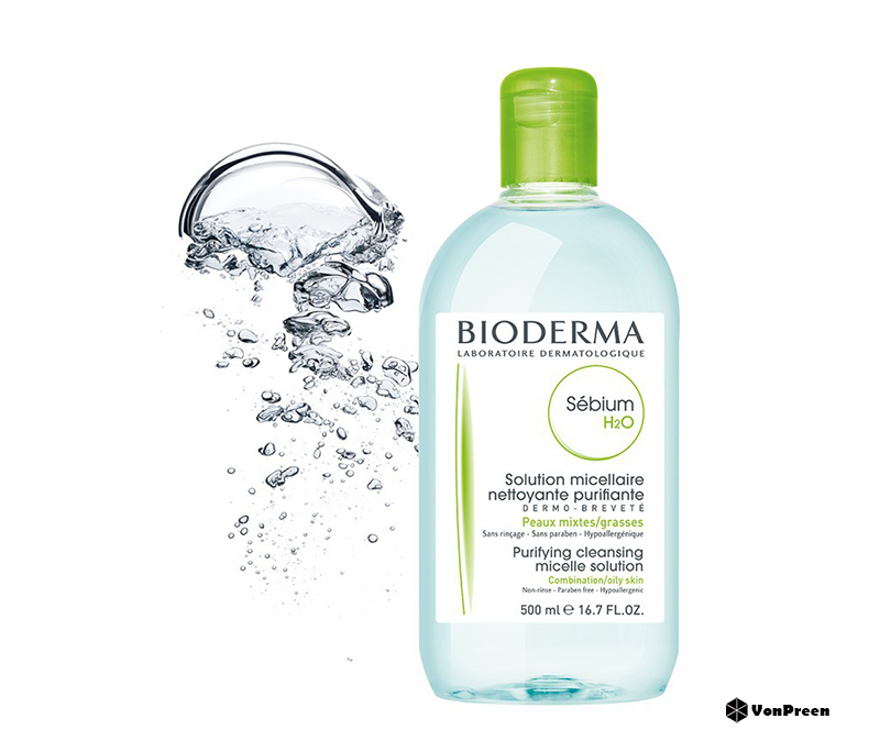 Top những loại nước tẩy trang Bioderma nên dùng - Nước tẩy trang Sebium H2O