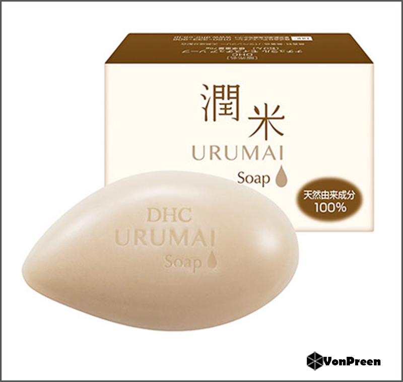 Sữa rửa mặt gạo-Xà bông rửa mặt DHC Urumai Soap