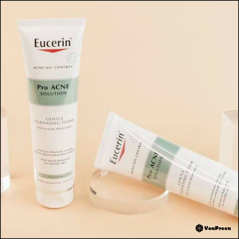 Các dòng sữa rửa mặt eucerin -Sữa rửa mặt Eucerin Pro Acne Cleansing Foam