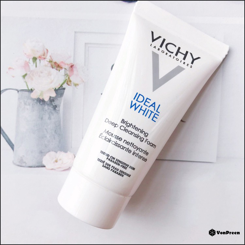 Gel rửa mặt-Sữa rửa mặt Vichy Ideal White Brightening Deep Cleansing Foam