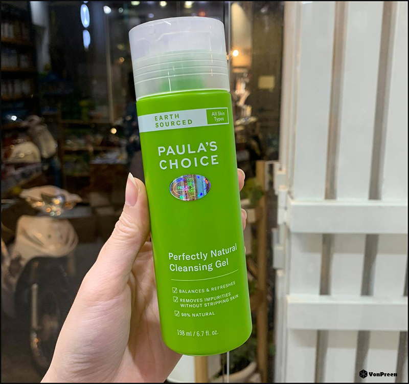 Rửa mặt bằng bia-Gel rửa mặt Paula’s Choice Earth Sourced Perfectly Natural Cleansing Gel
