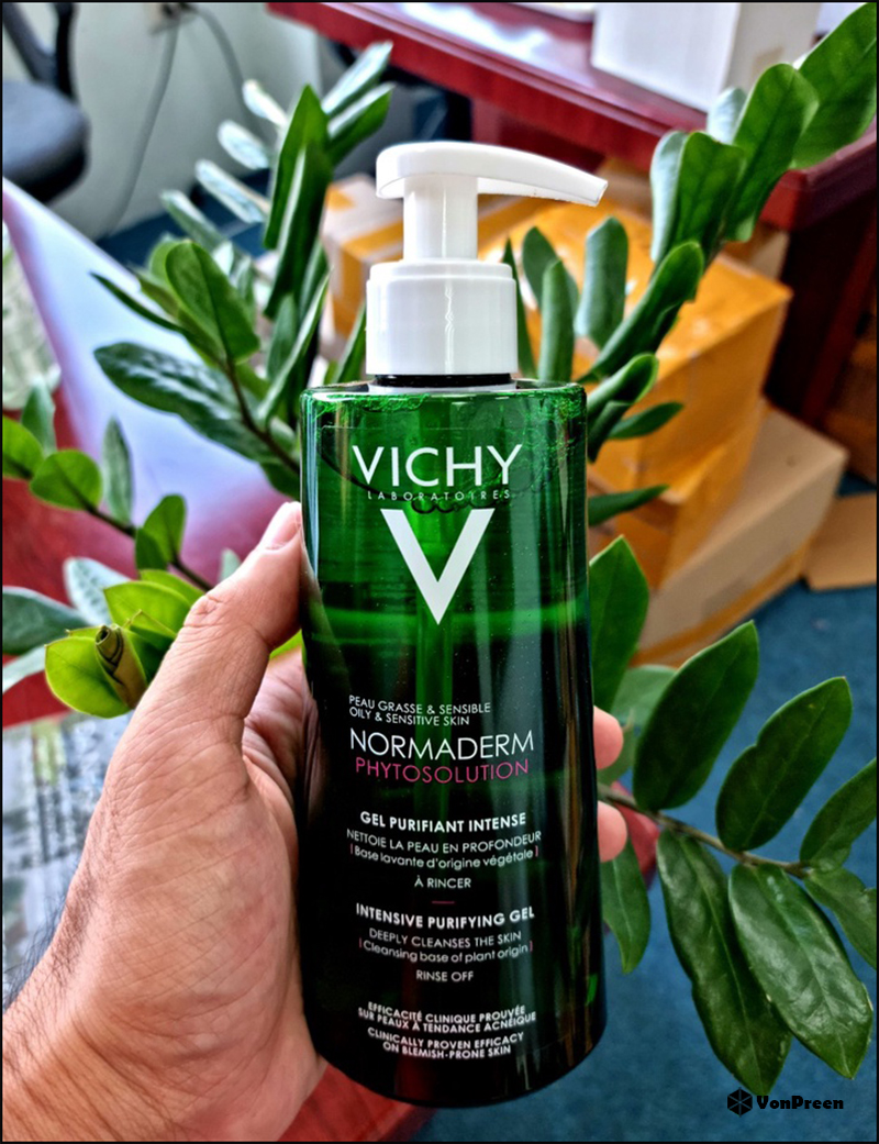 Rửa mặt lúc nào là tốt nhất-Gel rửa mặt Vichy Normaderm Phytosolution Intensive Purifying Gel
