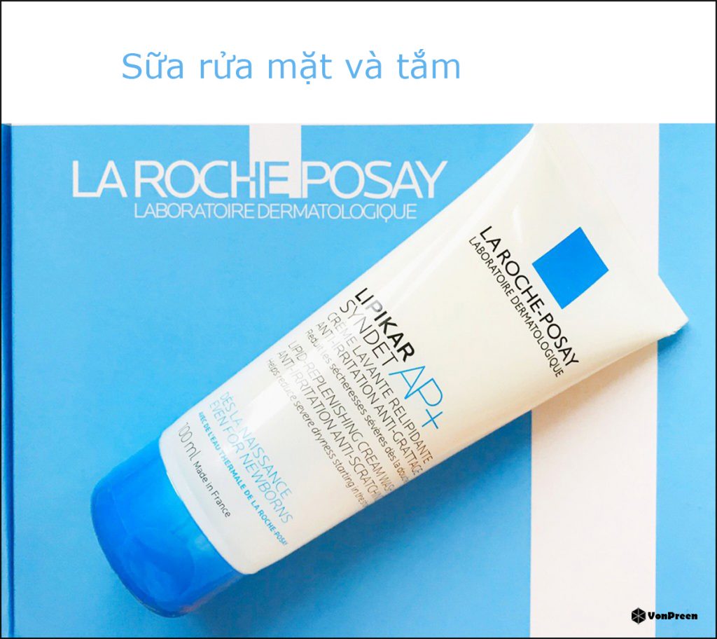 Sữa rửa mặt la roche posay của nước nào  - Sữa rửa mặt và tắm La Roche-Posay Lipikar Syndet AP+