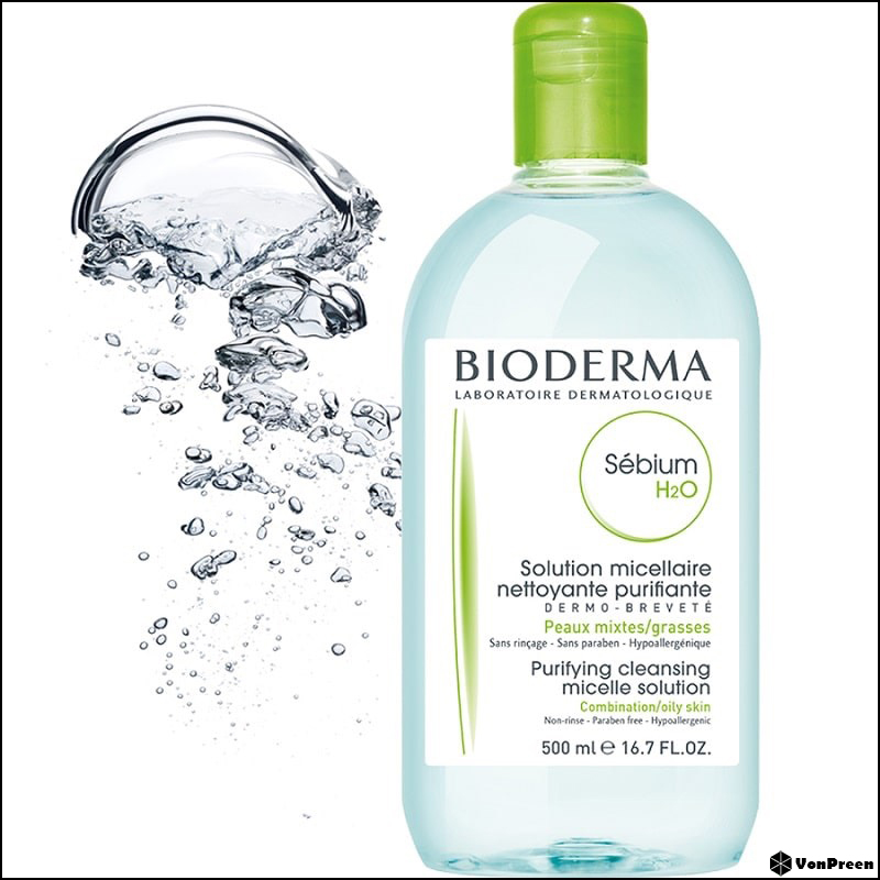 Các loại nước tẩy trang nhà Bioderma - nước tẩy trang Bioderma Sebium H2O Micellar