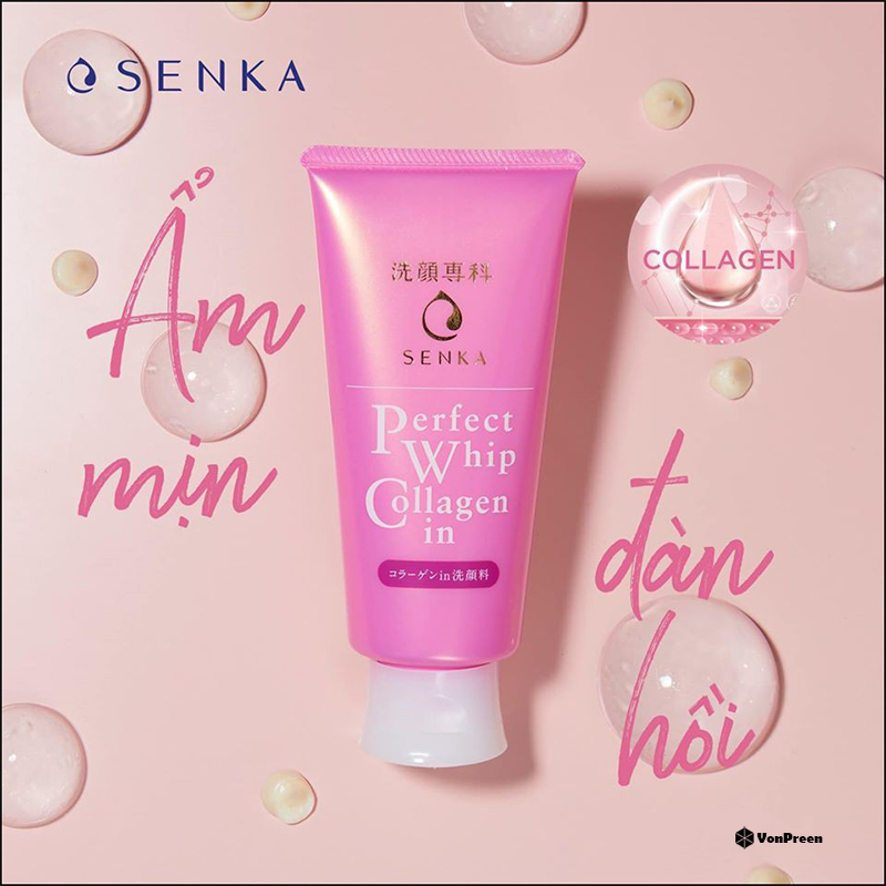 Tác dụng của sữa rửa mặt Senka - Sữa rửa mặt Senka Perfect Whip Collagen In.