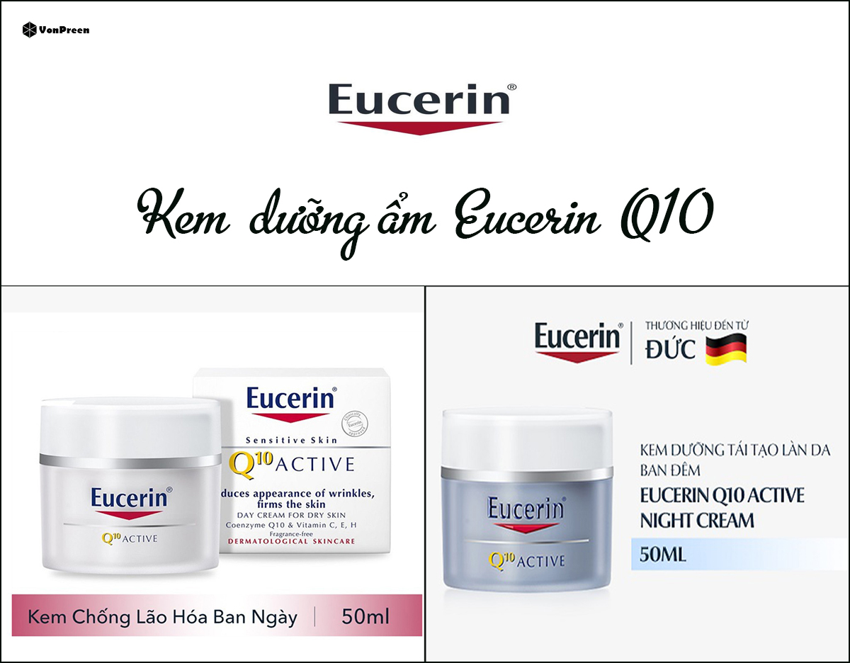 Kem dưỡng ẩm ngày - đêm dòng sản phẩm Eucerin Q10.ADD